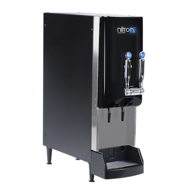 Nitro cold brew coffee machine with black door and no graphics