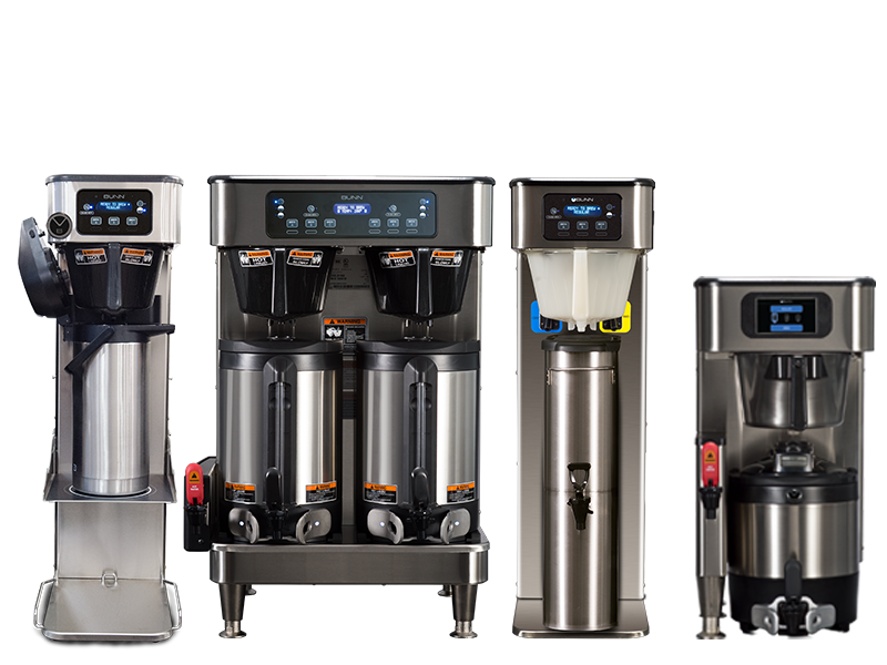 Commercial Coffee and Tea Machine Line Up