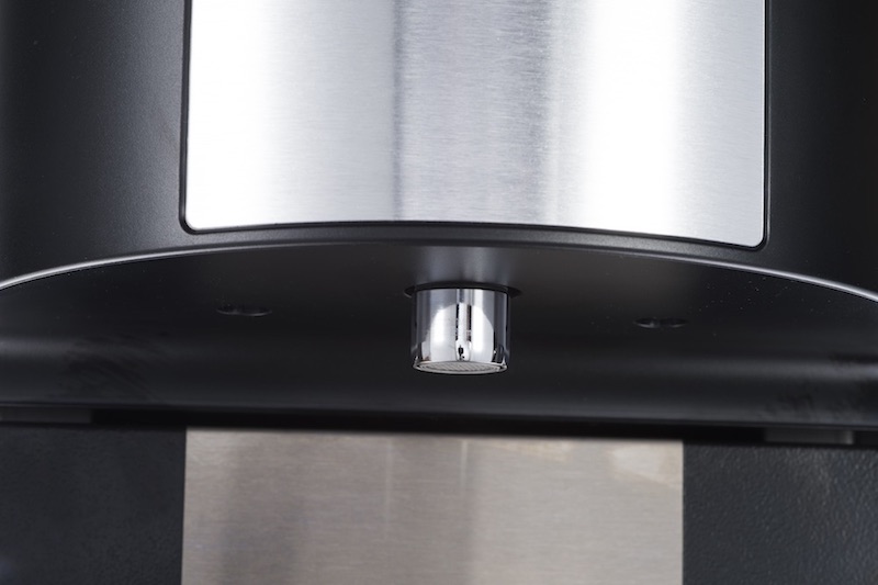 Close up of dispense head on restaurant water dispense