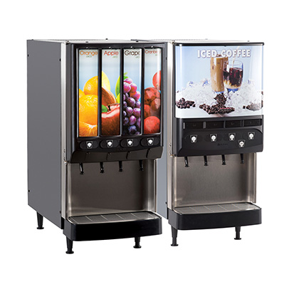 Types of beverages dispensed